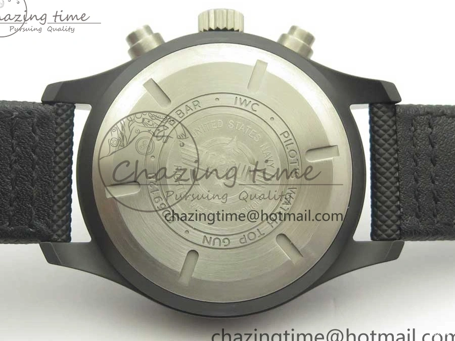 MIROTIME 1231 Modern PILOT IW389001 ZF 1:1 Best Edition Ceramic Case Black Dial on Nylon Strap A7750 (Same Function As Genuine) 7158